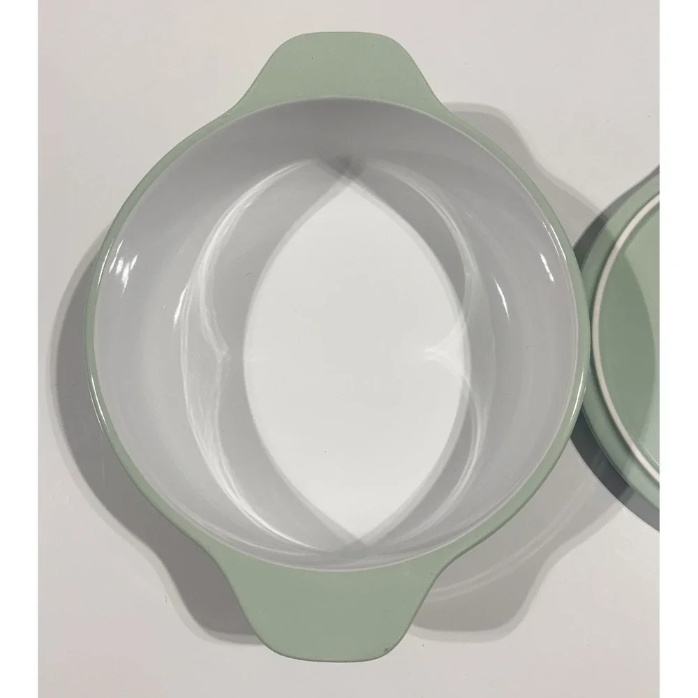 KITCHENAID - Casserole Dish - Green Vitrified Stoneware 2.25QT w/ Lid